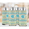 Abstract Teal Stripes 12oz Tall Can Sleeve - Set of 4 - LIFESTYLE