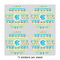 Abstract Teal Stripes 4" Multipurpose Round Labels - Sheet