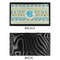 Abstract Teal Stripes Bar Mat - Small - APPROVAL