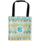 Abstract Teal Stripes Car Bag - Main