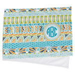 Abstract Teal Stripes Cooling Towel (Personalized)