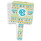 Abstract Teal Stripes Hand Mirrors - Front/Main