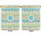 Abstract Teal Stripes House Flags - Double Sided - APPROVAL