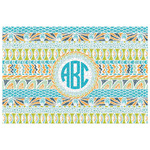 Abstract Teal Stripes Jigsaw Puzzle - 1000-piece (Personalized)