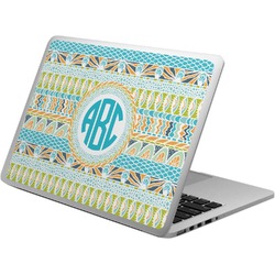 Abstract Teal Stripes Laptop Skin - Custom Sized (Personalized)