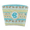 Abstract Teal Stripes Party Cup Sleeves - without bottom - FRONT (flat)