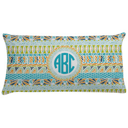 Abstract Teal Stripes Pillow Case (Personalized)