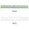 Abstract Teal Stripes Plastic Ruler - 12" - APPROVAL