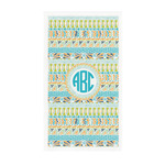 Abstract Teal Stripes Guest Paper Towels - Full Color - Standard (Personalized)