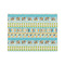 Abstract Teal Stripes Tissue Paper - Heavyweight - Medium - Front