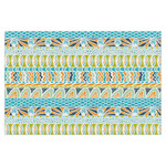 Abstract Teal Stripes X-Large Tissue Papers Sheets - Heavyweight