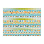 Abstract Teal Stripes Large Tissue Papers Sheets - Lightweight