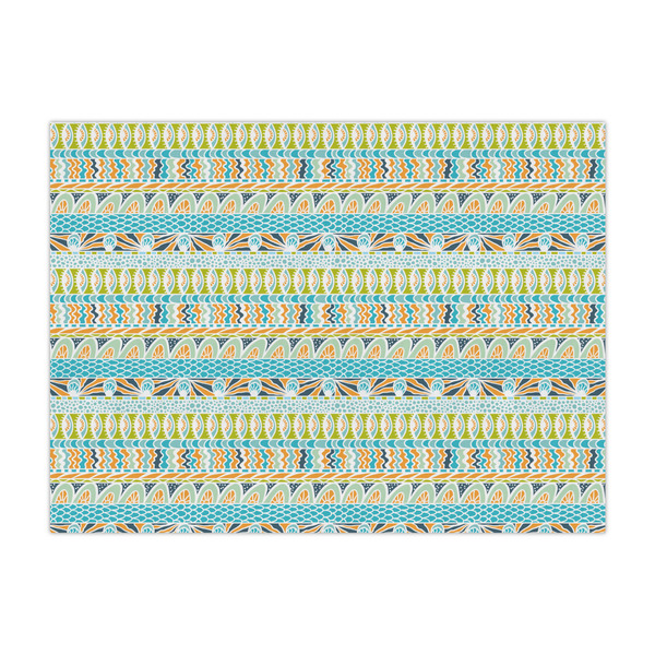 Custom Abstract Teal Stripes Tissue Paper Sheets