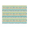 Abstract Teal Stripes Tissue Paper - Lightweight - Large - Front