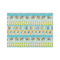 Abstract Teal Stripes Tissue Paper - Lightweight - Medium - Front