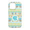 Abstract Teal Stripes iPhone 13 Pro Case - Back