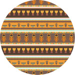 African Masks Multipurpose Round Labels - 1"