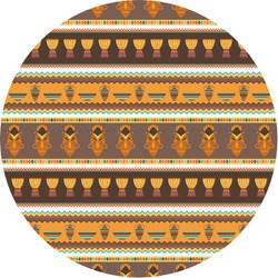 African Masks Multipurpose Round Labels - 1"