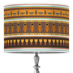 African Masks 16" Drum Lamp Shade - Poly-film