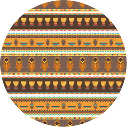 African Masks Multipurpose Round Labels - 2"