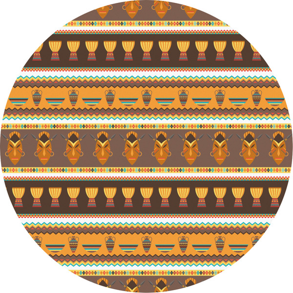 Custom African Masks Multipurpose Round Labels - 2"