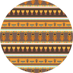 African Masks Multipurpose Round Labels - 3"