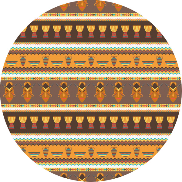 Custom African Masks Multipurpose Round Labels - 3"