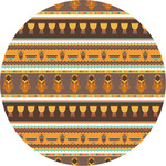 African Masks Multipurpose Round Labels - 5"