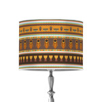 African Masks 8" Drum Lamp Shade - Poly-film