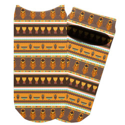 African Masks Adult Ankle Socks