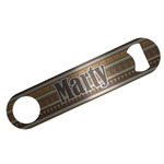 African Masks Bar Bottle Opener - Silver