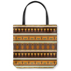 African Masks Canvas Tote Bag - Large - 18"x18"