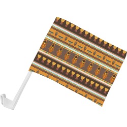 African Masks Car Flag - Small