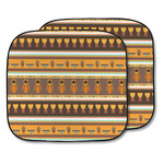 African Masks Car Sun Shade - Two Piece