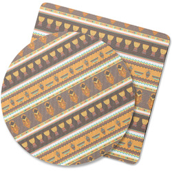 African Masks Rubber Backed Coaster