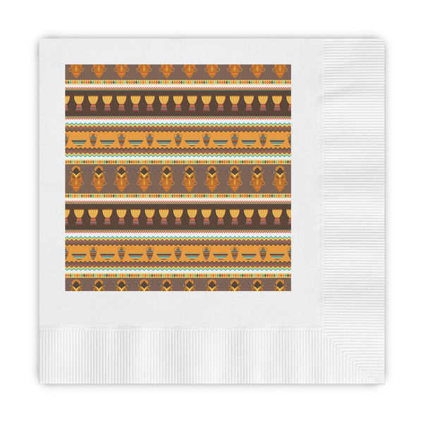 Custom African Masks Embossed Decorative Napkins