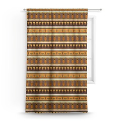 African Masks Curtain - 50"x84" Panel