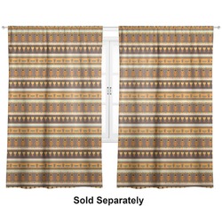 African Masks Curtain Panel - Custom Size