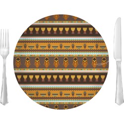 African Masks Glass Lunch / Dinner Plate 10"