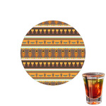 African Masks Printed Drink Topper - 1.5"