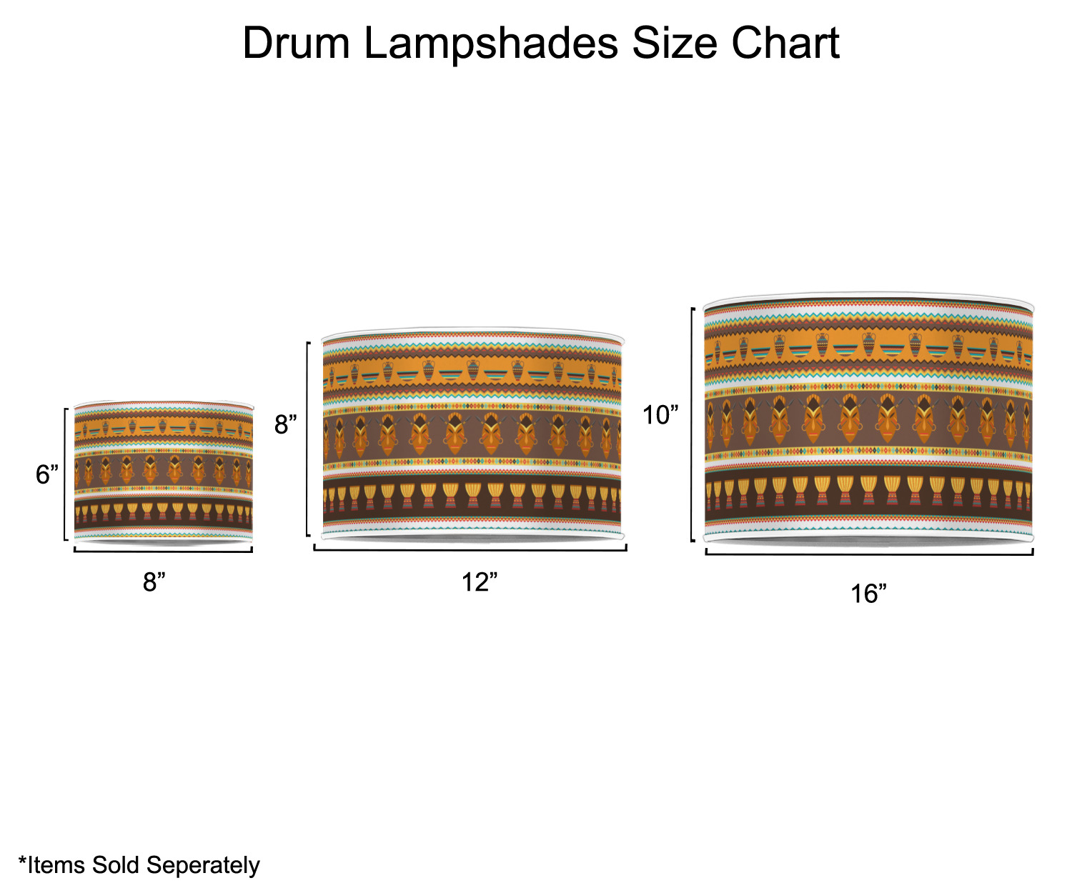 Προσαρμοσμένες African Masks Drum Lamp ShadeΠροσαρμοσμένες African Masks Drum Lamp Shade  