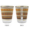 African Masks Glass Shot Glass - with gold rim - APPROVAL