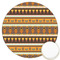 African Masks Icing Circle - Large - Front