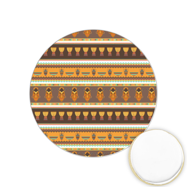 Custom African Masks Printed Cookie Topper - 1.25"