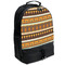 African Masks Large Backpack - Black - Angled View