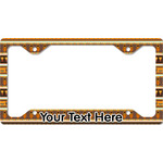 African Masks License Plate Frame - Style C