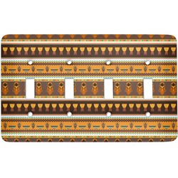 African Masks Light Switch Cover (4 Toggle Plate)