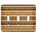 African Masks Light Switch Cover (3 Toggle Plate)