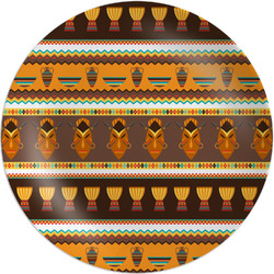 African Masks Melamine Salad Plate - 8"