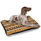 African Masks Outdoor Dog Beds - Large - IN CONTEXT